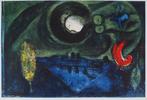 Marc Chagall (1887-1985) - Les amoureux et Notre-Dame de