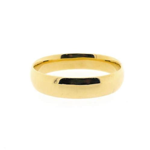 Gouden brede slavenarmband | Ø 60 mm (tijdloos sieraad), Handtassen en Accessoires, Armbanden, Overige kleuren, Gebruikt, Goud