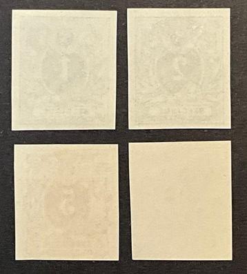 Belgique 1869/1883 - Lion Couché 1c-8c - impression EINHOWER beschikbaar voor biedingen