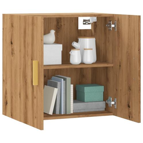vidaXL Wandkast 60x31x60 cm bewerkt hout artisanaal, Huis en Inrichting, Kasten | Overige, Nieuw, Verzenden