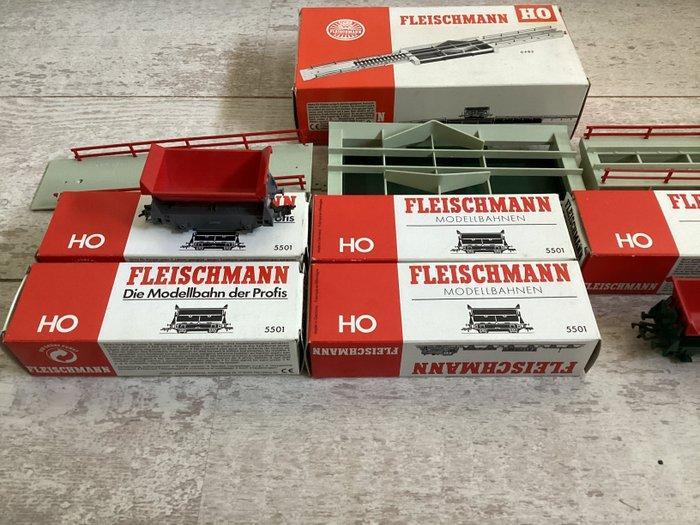 Fleischmann H0 - 1 x 6482, 6 x 5501 - Modeltrein, Hobby en Vrije tijd, Modeltreinen | H0