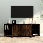 vidaXL Meuble TV chêne fumé 130x35x50 cm bois, Verzenden