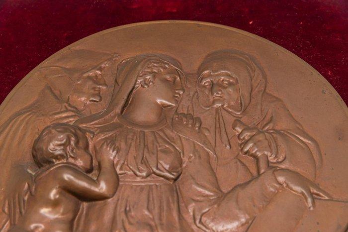Bronzen Plaquette F. Barbedienne - Brons - 1850-1900, Antiek en Kunst, Kunst | Niet-Westerse kunst