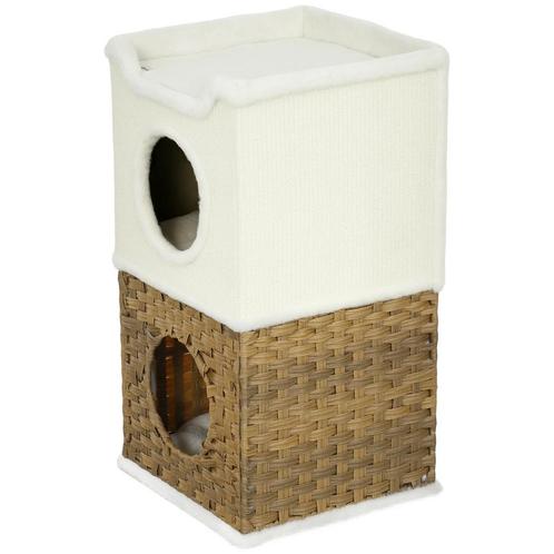 TRUUSK Krabton 75,5 cm - Drielaags Kattenton met Pluche Rand, Dieren en Toebehoren, Katten-accessoires, Verzenden