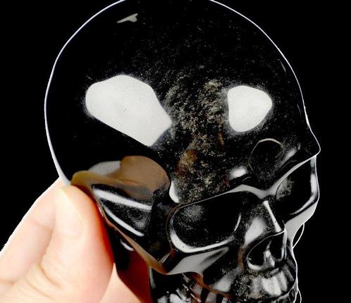 581 g 10,00 X 7,50 cm AA Silber Obsidian Maya schwerer, Verzamelen, Mineralen en Fossielen