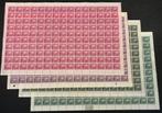 België 1936/1941 - Poortman - 4 waarden in Volledige Vellen, Postzegels en Munten, Gestempeld