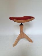 Tabouret - pianokruk - Bois, Acier, Textile - Réglable en