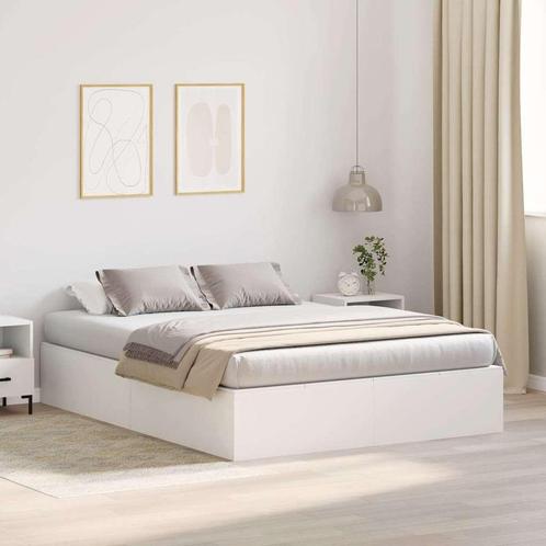 vidaXL Opbergbedframe in Wit 140 x 190 cm, Huis en Inrichting, Slaapkamer | Bedden, Nieuw, Verzenden