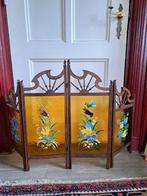 Paravent - Peint à la main - Verre, Bois - Paravent décoré