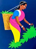 Aldo Cosomati - Fly B.O.A.C. To Ceylon, Tea Picker 1953.