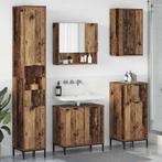 vidaXL Badkamermeubel Set met lade Oud Hout Samengesteld, Huis en Inrichting, Tafels | Kaptafels, Verzenden, Nieuw