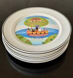 Laplau - Bord (6) - Porselein - Plas 21cm:Gérard Laplau.