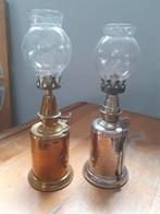 pigeon - Petroleumlamp (2) - messing glas - Duivenlamp