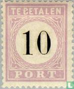 Suriname - Cijfer - 1886, Postzegels en Munten, Postzegels | Suriname, Verzenden, Postfris