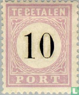Suriname - Cijfer - 1886, Postzegels en Munten, Postzegels | Suriname, Postfris, Verzenden