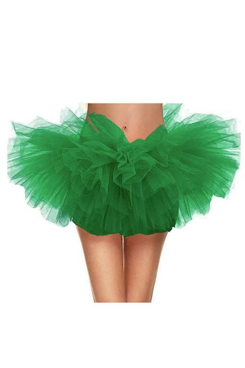 Korte Tutu Donkergroen Tule Rokje L XL XXL Groene Petticoat, Kleding | Dames, Carnavalskleding en Feestkleding, Nieuw, Ophalen of Verzenden