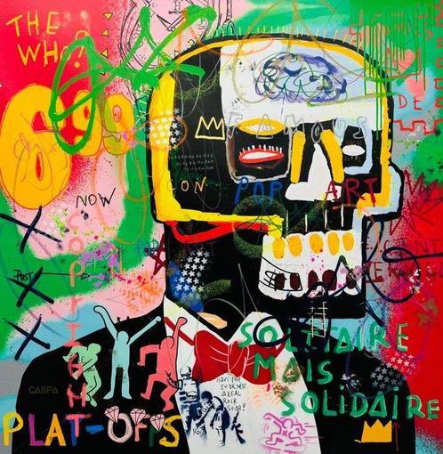 CASPA - CASPA x Basquiat, Antiquités & Art, Art | Peinture | Moderne