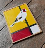 Jos Verheugen - Free after Mondrian, with Goldfinch (A143,