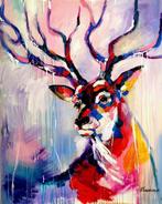Aliaksandra Tsesarskaya - Deer, Antiquités & Art, Art | Peinture | Moderne