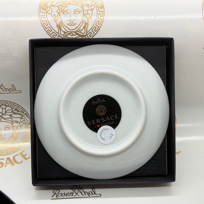 Rosenthal - Versace - Bord - Teller flach 10 cm Baroque Nero, Antiquités & Art, Antiquités | Verre & Cristal