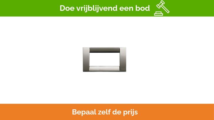 Bieden: Vimar 16734.31 chrome black frame, Watersport en Boten, Bootonderdelen, Ophalen of Verzenden