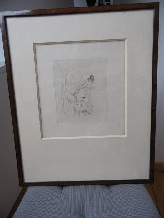 Félicien Rops (1833-1898) - Coquetterie, Antiek en Kunst, Antiek | Overige Antiek