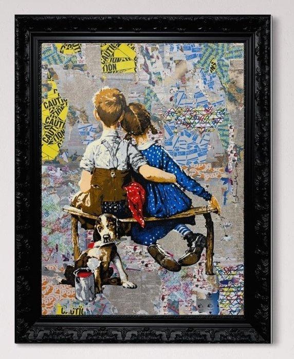 Mr Brainwash (1966) - Work well together (UNQ 1/1), Antiek en Kunst, Kunst | Schilderijen | Modern