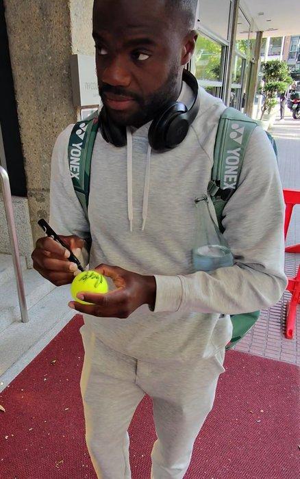 Tennis - Frances Tiafoe - Tennisbal, Verzamelen, Overige Verzamelen