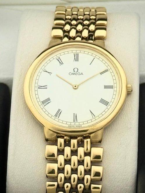 Omega - Zonder Minimumprijs - 18K GP De Ville Vintage Roman, Handtassen en Accessoires, Horloges | Heren