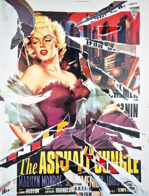 Mimmo Rotella (1918-2006) - The Asphalt Jungle, Antiek en Kunst, Antiek | Overige Antiek