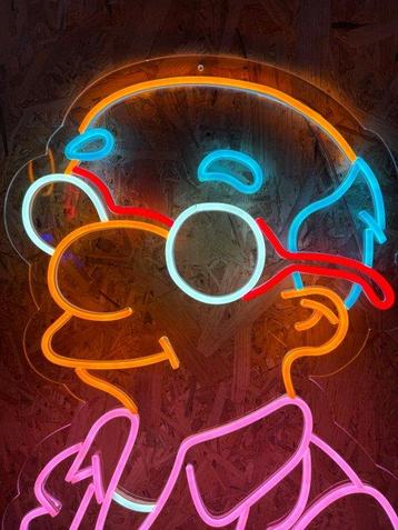 Milhouse, The Simpsons - Enseigne lumineuse au néon -