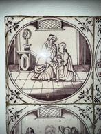 Tegel - Bijbelse onderwerpen - Delft, Plateelbakkerij -, Antiek en Kunst