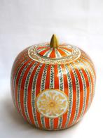 Vase avec couvercle - Porcelaine, flocon de neige dor, Antiquités & Art