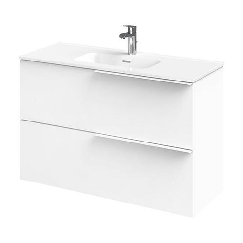 Tiger Pocket Meubelset 100 cm met 2 lades Wit incl Calpe, Doe-het-zelf en Bouw, Sanitair, Bad, Nieuw, Ophalen of Verzenden