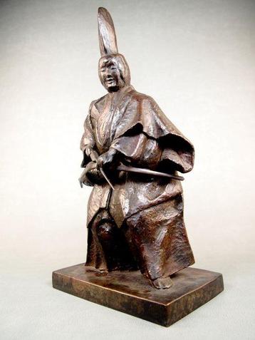 Bronze - Hidenori Kontani  - Très fin okimono de danseur