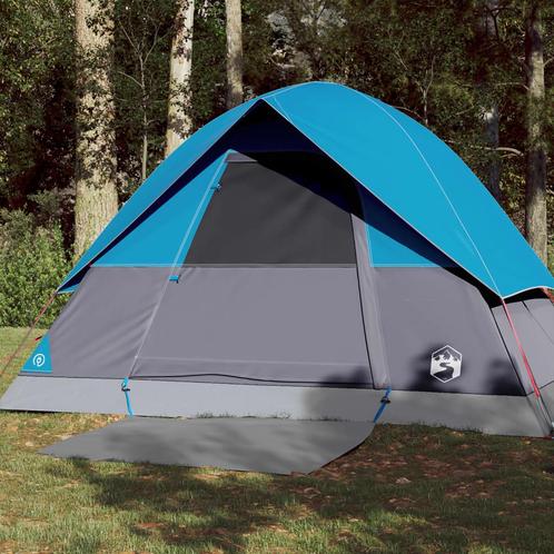 vidaXL Koepeltent 3-persoons waterdicht blauw, Caravanes & Camping, Tentes, Envoi