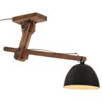 vidaXL Plafondlamp 25 W E27 105x30x65-108 cm zwart, Verzenden, Nieuw