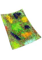 Schotel - Muranoglas - Groene bord 33,5 x 21 cm