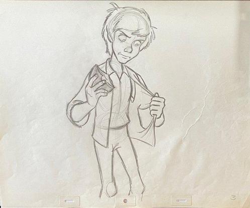 Mike Gabriel - 1 Original drawing - Feature animation film, Boeken, Strips | Comics