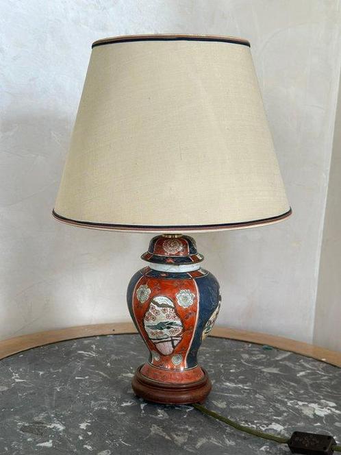 Imari-Stil Porzellanlampe mit Landschaft und Blumen - Lampe, Antiek en Kunst, Curiosa en Brocante