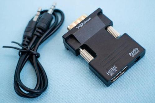 HDMI - VGA adapter | HDMI 1.3 | 1080p | Audio splitter | 3.5, TV, Hi-fi & Vidéo, TV, Hi-fi & Vidéo Autre, Enlèvement ou Envoi