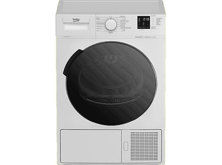 Beko -  Warmtepomp Droogkast C (dh8733ga0mm) - Wit, Elektronische apparatuur, Droogkasten, Nieuw, Voorlader, 95 cm of meer, Verzenden