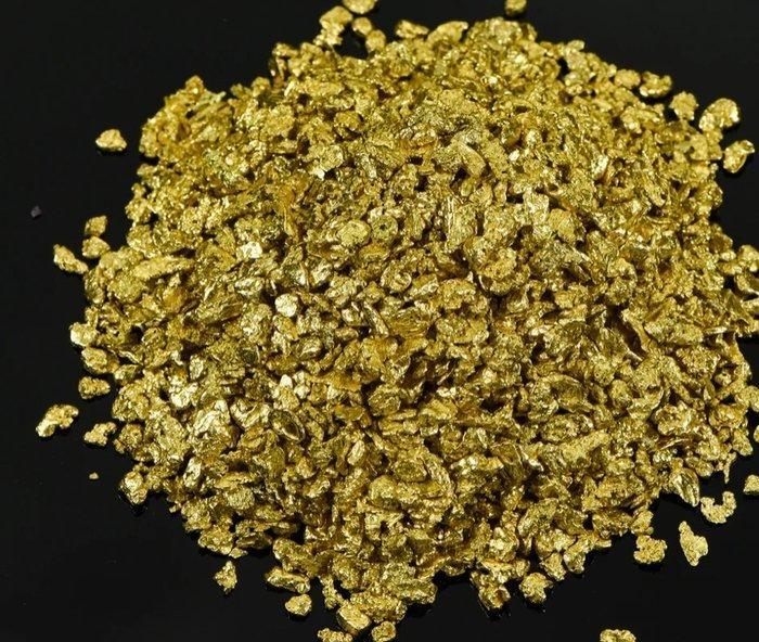 Goud Vrije vorm- 0.6 g - (4), Verzamelen, Mineralen en Fossielen