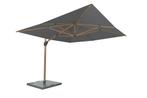 4 Seasons Outdoor Hacienda parasol 300 x 400 cm charcoal,, Nieuw