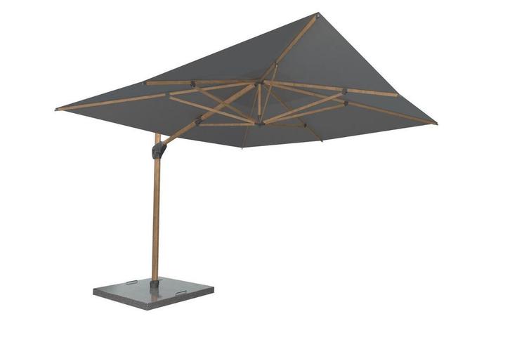 4 Seasons Outdoor Hacienda parasol 300 x 400 cm charcoal,, Tuin en Terras, Tuinsets en Loungesets