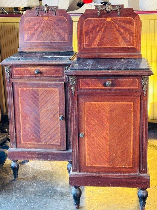 Nachtkastje (2) - Hout, Metaal - Neoclassicistische, Antiquités & Art, Antiquités | Autres Antiquités