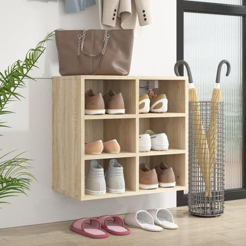 vidaXL Schoenenkast 52,5x30x50 cm sonoma eikenkleurig, Huis en Inrichting, Kasten | Overige, Nieuw, Verzenden