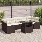 vidaXL Tuinbank Set Handmatig 8 pcs Bruin 100 x 55 x 73 cm, Verzenden, Nieuw