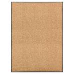 vidaXL Deurmat wasbaar 90x120 cm crème, Verzenden, Nieuw