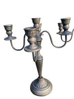 Kaarsenhouder (2) - zilveren vergulding, Antiek en Kunst